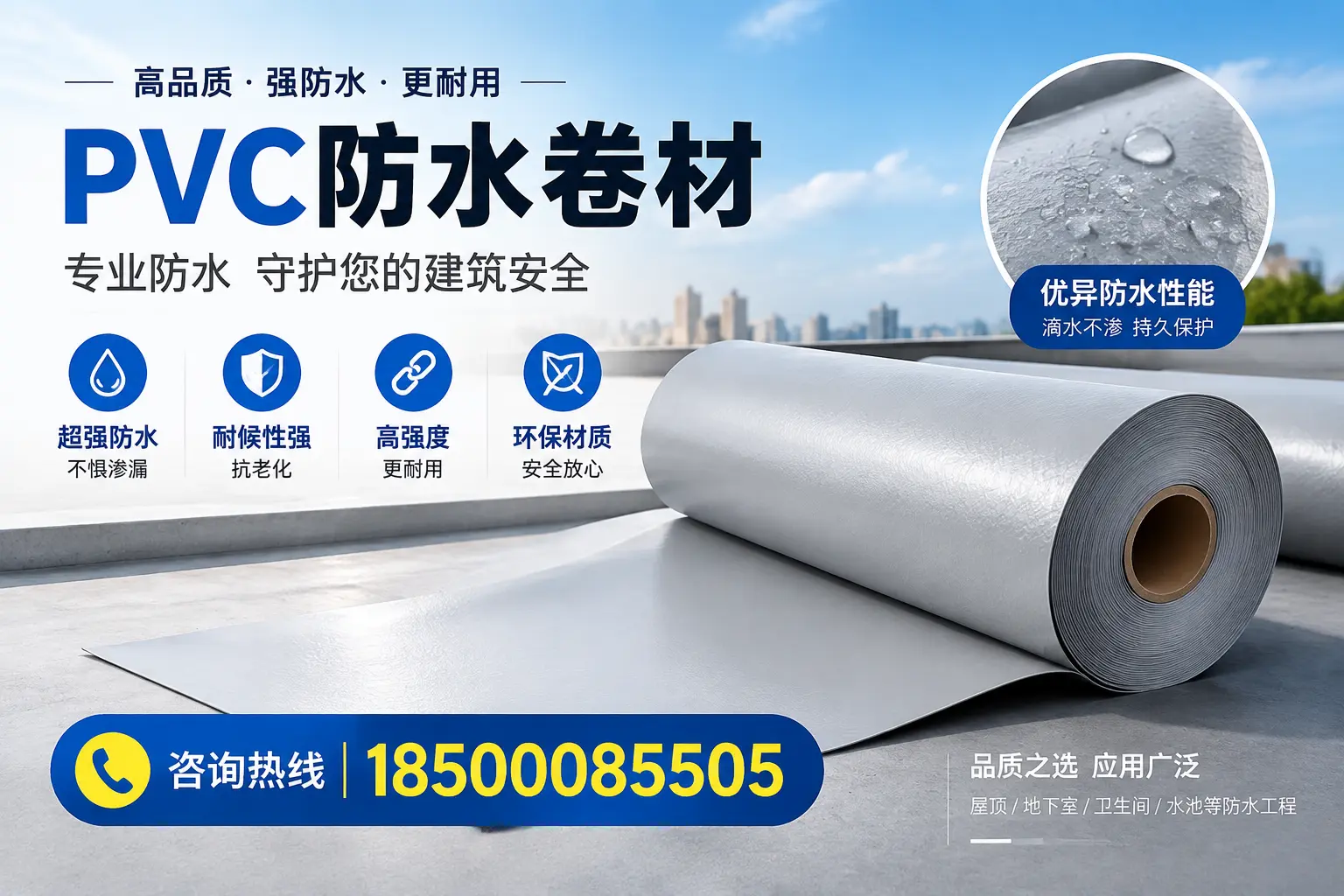 徐州地区pvc防水卷材的市场现状与发展趋势